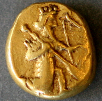 Achaemenid coin daric 420BC front